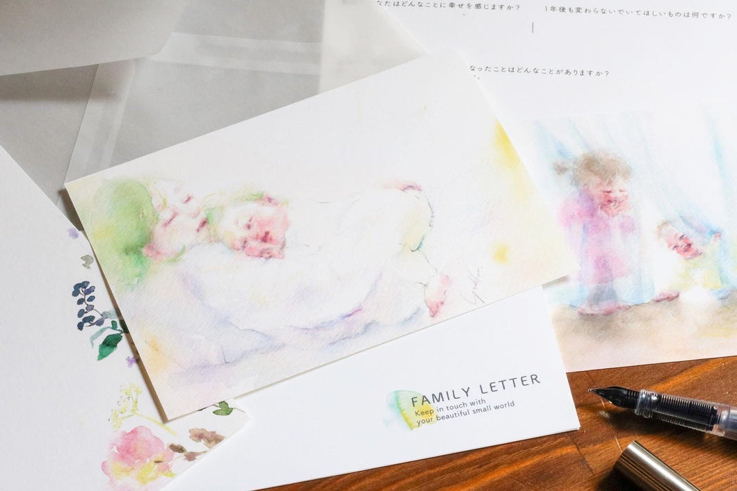 FAMILY LETTER [watercolor artist yukko x JIYUCHO]