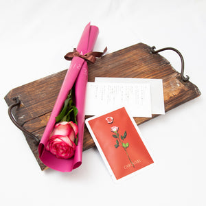 【言葉と薔薇の贈り物】ROSE&LETTER(生花)